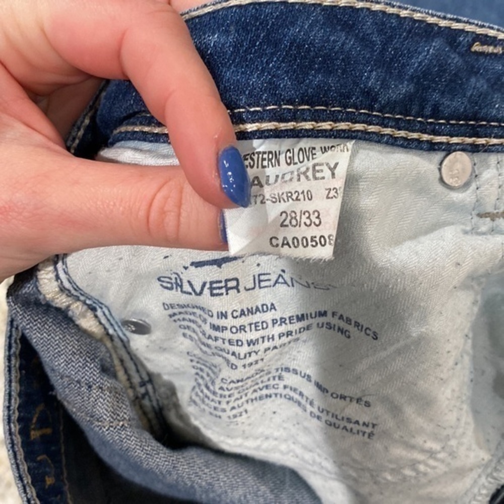 Silver‎ Jean Audrey- women’s size 28 - Picture 7 of 9